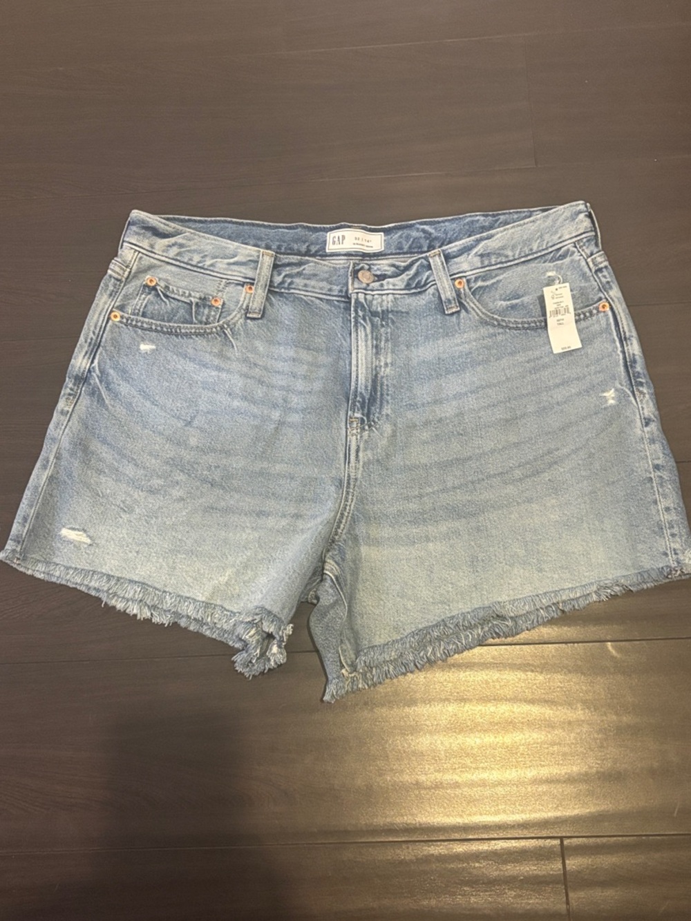 NEW GAP 4" Mid Rise UltraSoft Relaxed Cutoff Shorts Size 14